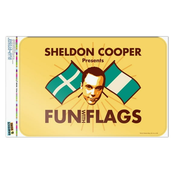 Big Bang Theory Sheldon Cooper Fun with Flags Home Business Office Sign