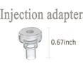 MUB 5 Packs 10ml Plastic Measuring Syringe With 5 Injector Kit, No