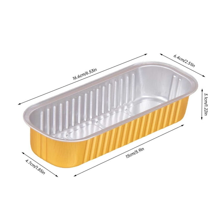 Displastible Disposable Aluminum Pans with Lids Freezer and Oven-Safe 2.25  Pans 10 Pack 