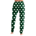thumbnail image 4 of Trgacdwlo Star Print Pj Pants Women Loose Fit Joggers Women's Pajama Bottoms Elastic Waist Drawstring Cozy Sleep Pants for Women with Pocket, 4 of 5