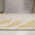 thumbnail image 5 of JONATHAN Y TUSCAN SUN 2 x 8 Runner Rug, Isla Coastal Cottage Palm Frond Border - Yellow/Cream, TSN207A-28, 5 of 6