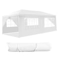 thumbnail image 2 of Toldo Glorieta Costway con 4 Cortinas Laterales Removibles y 2 Puertas con Cremallera Blanco 6 x 3 x 2,5 m, 2 of 10