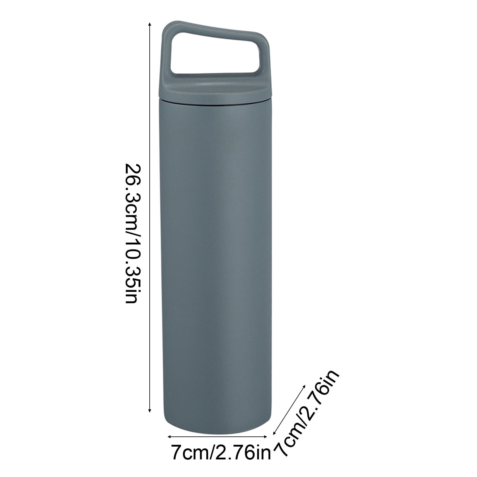 YiJuHui 2pcs Vacuum Insulated Water Bottle, Stainless Steel Wide Mouth Thermos for Hot Cold Beverages, Leakproof Portable Sports Outdoor Hiking Gym 0