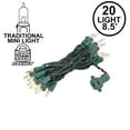 thumbnail image 2 of Novelty Lights 20 Light Clear Christmas Craft Mini Light Set, Green Wire, 8' Long, 2 of 6