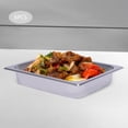 thumbnail image 3 of Aiqidi 6-Pack 1/2 Size Rectangular Steam Table Pans Stackable Stainless Steel Catering Containers Hotel Buffet Pans(33x26x6), 3 of 12