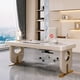 thumbnail image 1 of Luxury Studio Office Desk Executive Study Computer Art Writing Monitor Office Desk Work Mesa Escritorio Italian Furniture My Lux Decor Round, 1 of 9