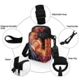 thumbnail image 5 of HELLHERO Football Fire Water Women Crossbody Bag with Double Zipper for Casual Use, 5 of 7