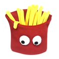 thumbnail image 1 of Novedad, divertido sombrero de comida para patatas fritas de Halloween, gorro con ojos grandes de dibujos animados, accesorios para disfraz de Navidad, utillaje para fiesta, 1 of 5