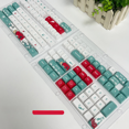 thumbnail image 1 of Juego completo en caja con tapa para teclado de sublimación verde queso Matcha de 125 teclas, 1 of 2
