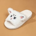 thumbnail image 4 of Xfvqtps Womens Slippers Open Toe Cute Cat Soft Sole Indoor Outdoor Casual Slide Fall Winter Cozy Comfort, 4 of 8