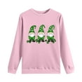 thumbnail image 6 of Womens St Patricks Day Shirt Cute Gnome Shirts Crew Neck Long Sleeve Tops Shamrock Graphic Sweatshirt Irish Shirts for Women, 6 of 7