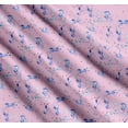 thumbnail image 3 of Soimoi Pink Cotton Cambric Fabric Unicorn & Rainbow Nature Print Fabric by the Yard 42 Inch Wide, 3 of 7