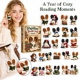 thumbnail image 2 of Advent Calendar with 24 Papillon Book Club Acrylic Ornaments, Christmas Tree Hanging Decor Set, 2 of 5