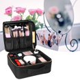thumbnail image 1 of EIMELI Professional Travel Cosmetic Makeup Bag Organizer Makeup Storage Case Black, 1 of 8