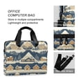 thumbnail image 4 of FORMRS 16" Laptop Bag Carrying Sleeve Case with Handle Travel Shoulder Briefcase, Winter Village, 4 of 8
