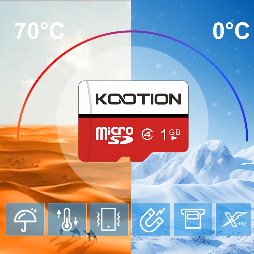 SD Card 1GB KOOTION 5 Packs Class 4 1GB Flash Memory Card Secure Digital Cards Camera Card