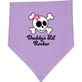 thumbnail image 2 of Inktastic Daddy's Little Rocker Skull Baby Bandana Bib, 2 of 4