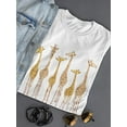 thumbnail image 3 of Giraffe Line T-Shirt Women -Smartprints Designs, Female Large, 3 of 4