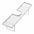 thumbnail image 3 of QualiVow Bathroom Sink Organizer, Over Faucet Storage Shelf for Kitchen and Bathroom, White Iron, 19.7 Inch, 3 of 6
