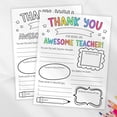 thumbnail image 5 of Teacher Appreciation Gift DIY Teachers' Day Doodle Cards Teachers' Day Gift Card Color Cards Thank Teachers Colorful Doodle Thank You Cards Bulk Small, 5 of 5