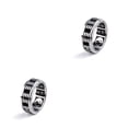 thumbnail image 3 of Qarigey Anillo giratorio Anillos de banda de moda giratorios Joyería de mano ancha Encanto Hombres Pareja Accesorios hechos a mano Adornos como se muestra, 8 # 2piezas, 3 of 6