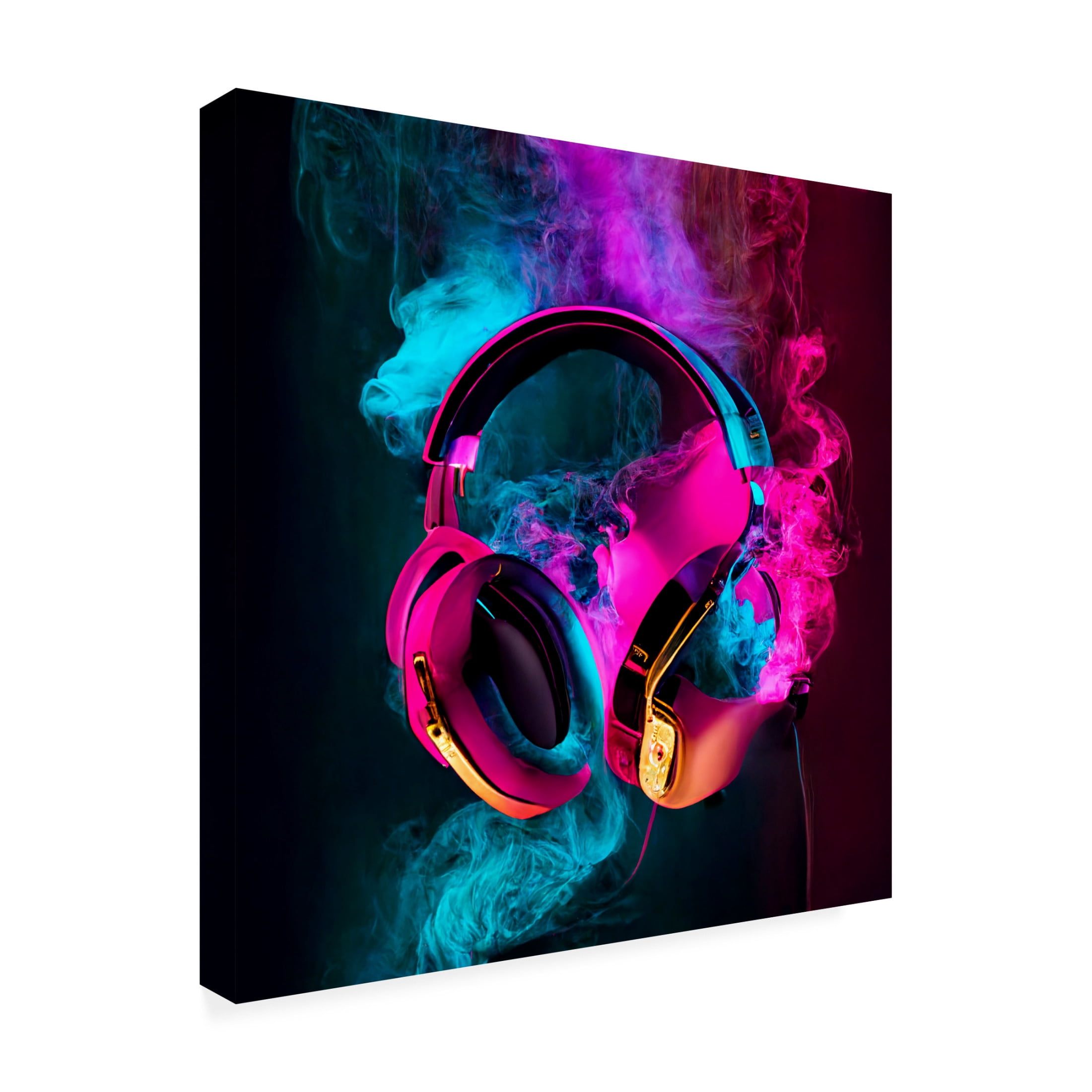 Canvas Wall Art - Sasha 'Power Play II' Wall Art for Living Room, Bedroom, or Office Décor by Trademark Fine Art - 18 x 18 Inches