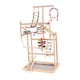 thumbnail image 5 of Parque infantil para pájaros y loros, parque infantil de madera con escalera, centro de actividades, gimnasio para pájaros, puesto de juegos para, 5 of 9