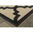 thumbnail image 2 of Oriental Weavers Cayman Indoor/Outdoor Rug - 660N9 - 2'3" x 7'6" - in Sand/ Charcoal - Moroccan Lattice, Multi-Level Pile, Water, Stain and Fade Resistant, Hose Clean, Patio, Outdoor Living Rug, 2 of 2