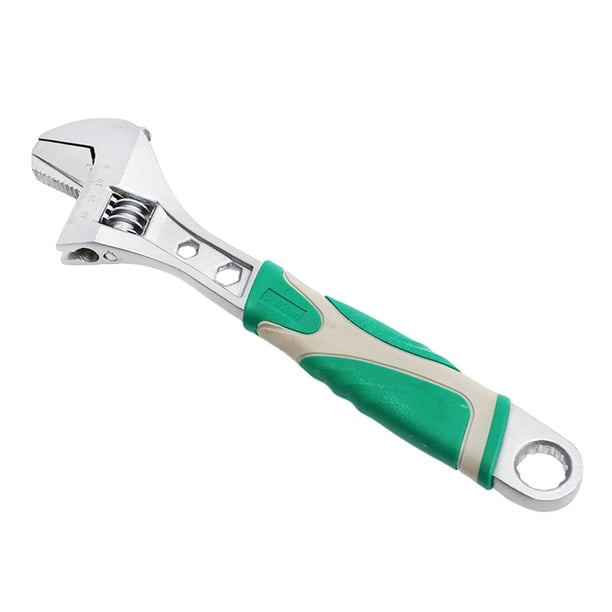 Llave inglesa ajustable, llave inglesa multiusos, herramienta manual ligera, versátil y resistente para uso profesional en talleres domésticos. 12 pulgadas
