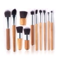 thumbnail image 3 of Set De 11 Brochas Pinceles De Maquillaje Con Bolsa De Tela Genérica Kabuki, 3 of 5