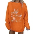 thumbnail image 1 of CEHVOM T-shirt Blouse à Manches Longues Col Rond Imprimé Décontracté pour Femmes, 1 of 3