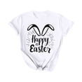 thumbnail image 3 of AGWOLF Womens Tops for $5 Happy Easter Shirts for Women Cute Letter Printed Rabbit Graphic Tee Casual Short Sleeve Crewneck Tops Easter Gift for Teen Girls, 3 of 6