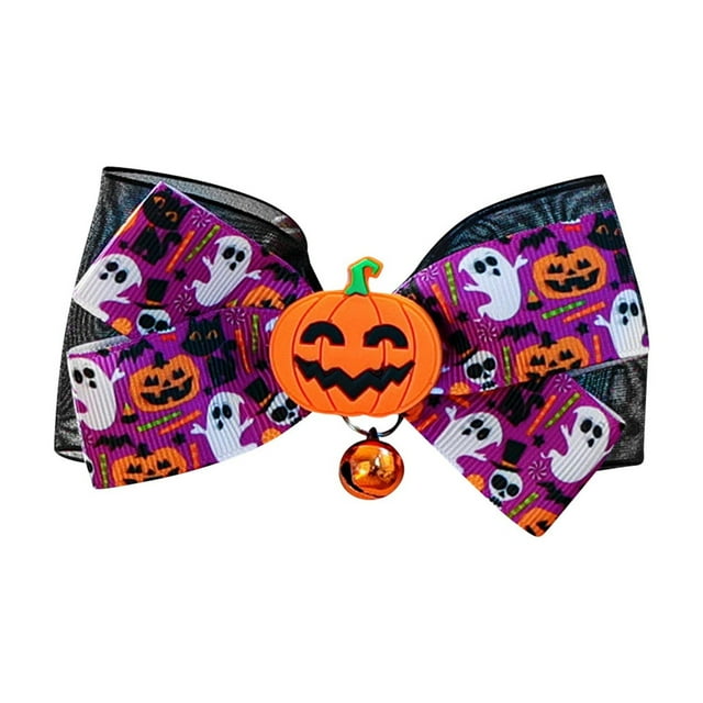 Halloween Pet Collar for Dogs and Cats Durable Chew Polyester Costume Accessory for Indoor Outdoor Use
