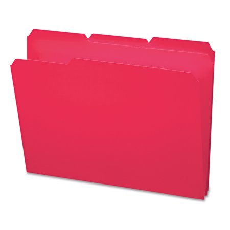 UPC: 0086486105019 | Smead  SMD10501  1/3-cut Tab Poly File Folders  24 / Box  Red