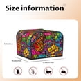 thumbnail image 5 of Haiem Butterfly Garden Print Toaster Covers 4 Slice Wide Slot,Bread Dust Cover & Fingerprint Protection,Bread Machine Cover,Appliance Covers, 5 of 7