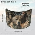 thumbnail image 6 of KUIFORTI American Car Hood Cover Flag Bear Car Hood Covers Camo Car Decor Hood's Flags Patriotic Accessories Thicken Breathable Car Cover for All Season - Fit Most Cars, Sedan and SUV, 6 of 6