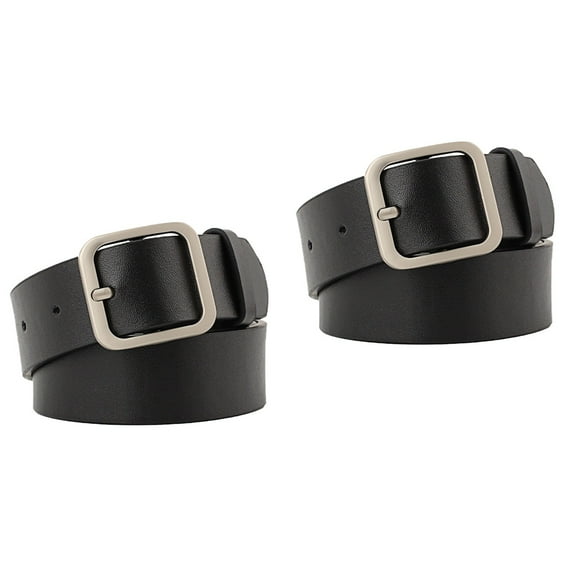 2 Pcs Women's Belt Women’s Stretch for Trend Fashion Belts Vaquera Miss