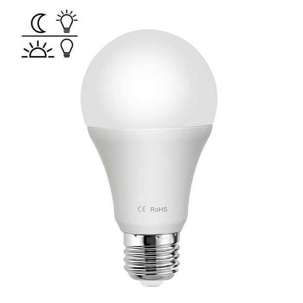 Afstoten waarschijnlijkheid ventilator Mulanimo 85-265V E27 LED Light Sensor Lamp Bulb Automatic Dusk to Dawn Auto  On/Off Globe LED Light Bulb for Home Porch Hallway - Walmart.com