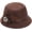 Brown, variant on CoCopeaunts Women Bucket Hat Spring Autumn Linen Breathable Sun Shade Big Flower Decoration Belt Fashion Monochrome Bucket Cap