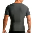 thumbnail image 3 of INSTA SLIM Mens Compression Short Seeve V-Neck Shirt, Color: Royal, Size: M (VA0001-ROY-M), 3 of 15