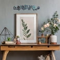 thumbnail image 4 of norband Metal Flower Wall Decor Vintage Spring Metal Flower Wrought Iron Scroll Sculpture 15.7''x3.7'' Farmhouse Leaf Wall Decor with Nails for Summer Bedroom Kitchen Indoor Outdoor(Blue), 4 of 6