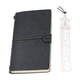 thumbnail image 1 of Cuaderno de Viaje Portátil Vintage A6 4.75×7.75 Pulgadas, 180 Páginas Rayadas de Papel Kraft con Separador Metálico, Regla Hueca, Bolsillos de Almacenamiento y Cierre Elástico para Escribir Diarios., 1 of 1