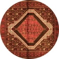 thumbnail image 1 of Ahgly Company Indoor Round Persian Orange Traditional Area Rugs, 4' Round, 1 of 1