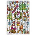 thumbnail image 1 of RYLABLUE Rideau de Douche Coloré de Noël Imperméable en Polyester 48x72 Pouces, 1 of 1