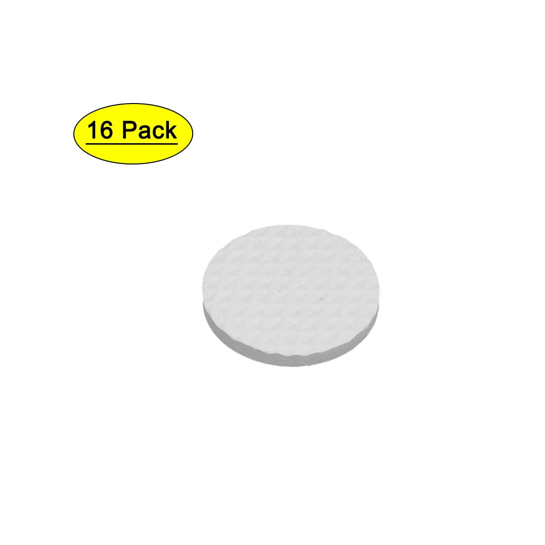30mm Dia Rubber Self Adhesive Anti-Skid Furniture Protection Pads White 16pcs
