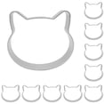 thumbnail image 3 of Wosthever Biscuit Mold Shape Crafting Embossed Mould Celebration Chocolate Aluminum Supplies Lovely Decorating Party Tools Cake Plata 10piezas Wosthever CBP012651, 3 of 4