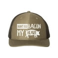 thumbnail image 1 of Bacon Hat, Don't Go Bacon My Heart, Bacon Lover, Bacon Apparel, Gift For Bacon Lover, Trucker Hat, Adjustable, 10 Colors, White Text, Loden/Black, 1 of 1