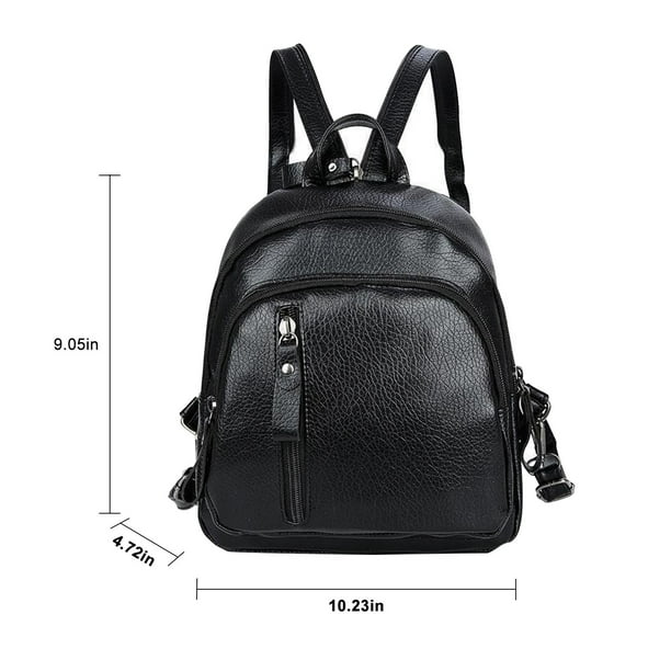 jovati Mini Genuine Leather Backpack For Women Convertible Backpack Purse Shoulder Handbag Crossbody Bag 4 In 1 To Carry Walmart