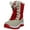 Red Sole, variant on OwnShoe Mid-Calf Snow Boots for Women Faux Fur Winter Shoes Water Resistant Outdoor Hiking Boots