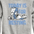 thumbnail image 3 of Peanuts - Today Is For Resting - Toddler & Youth Crewneck Fleece Sweatshirt, 3 of 6